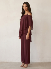 Elegante chiffon dames set - Elena