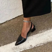 Elegante dames pumps met crocoprint - Delphine