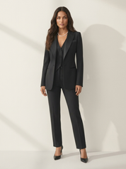 Elegante driedelige dames set met blazer, gilet en pantalon