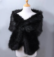 Elegante faux fur omslagsjaal - Aurora