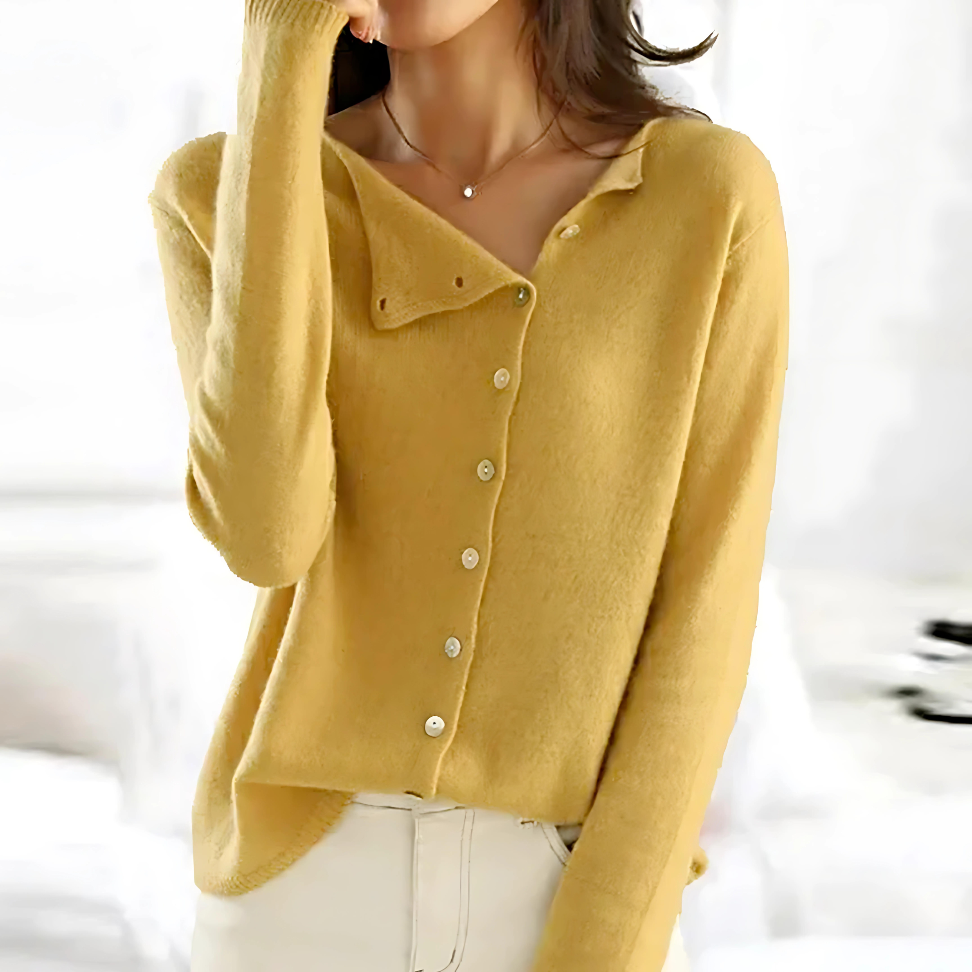 Elegante fijngebreide cardigan - Elise