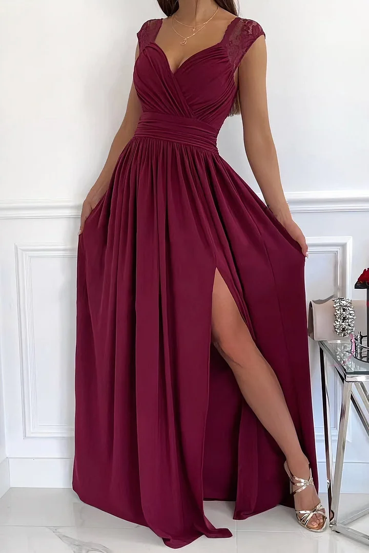 Elegante galajurk met kanten details - Isabella