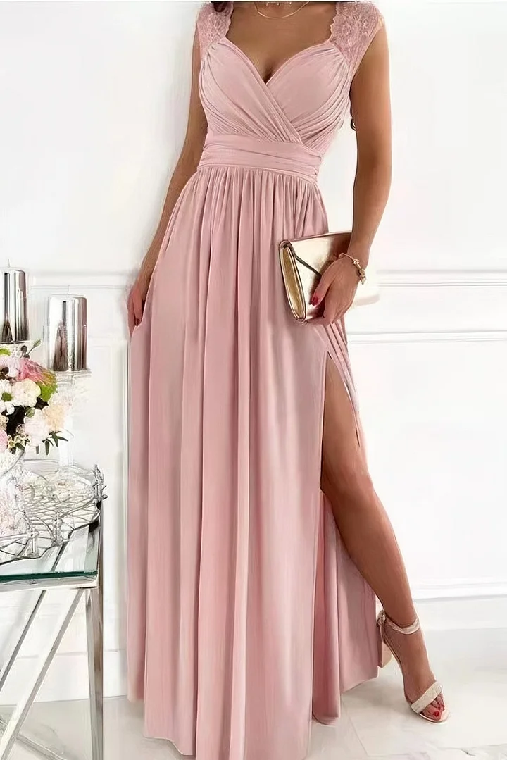 Elegante galajurk met kanten details - Isabella