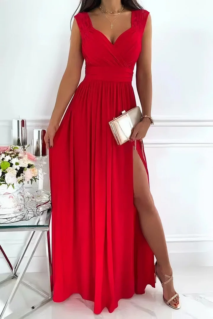 Elegante galajurk met kanten details - Isabella