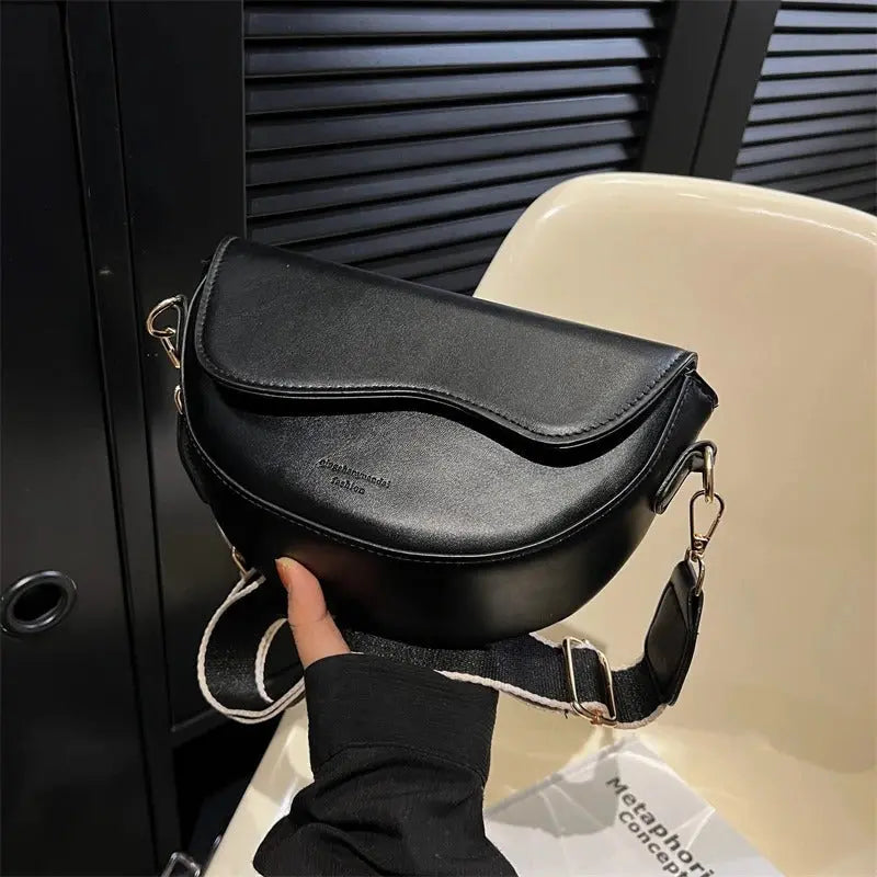 Elegante halvemaan crossbodytas - Sofia