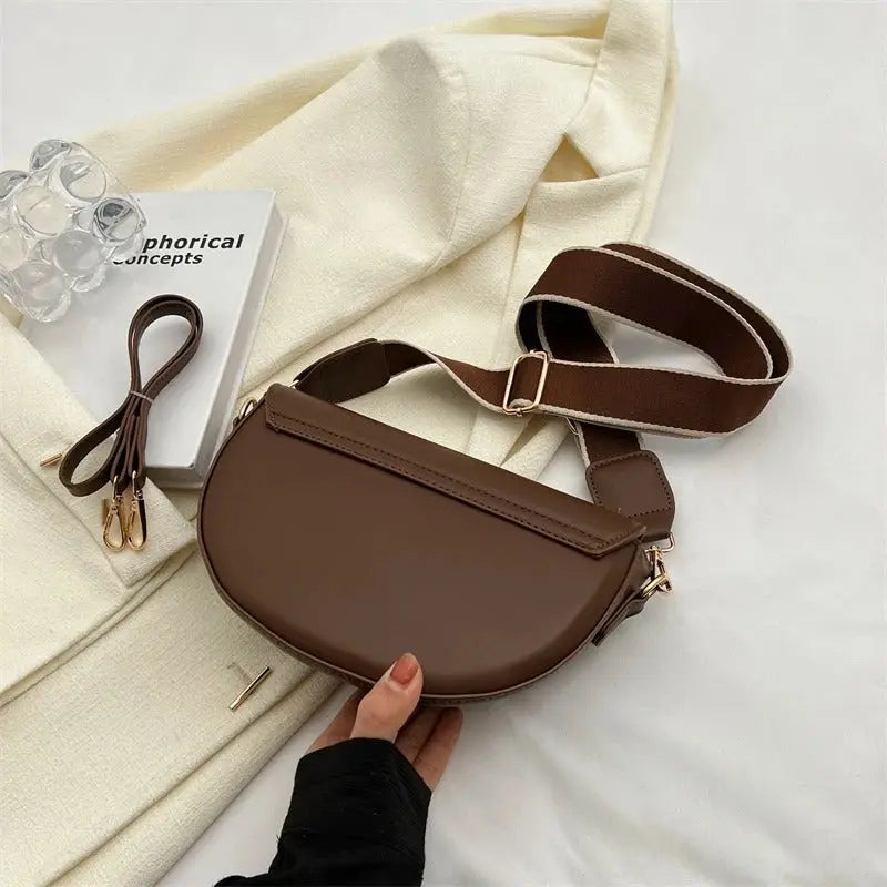 Elegante halvemaan crossbodytas - Sofia