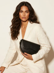 Elegante halvemaan crossbodytas - Sofia