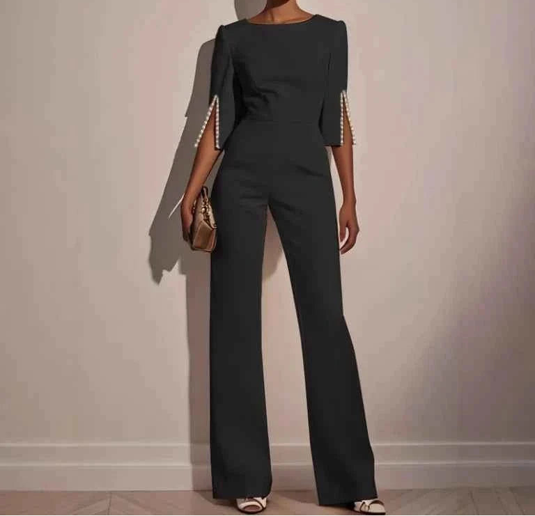 Elegante jumpsuit met pareldetails - Céline