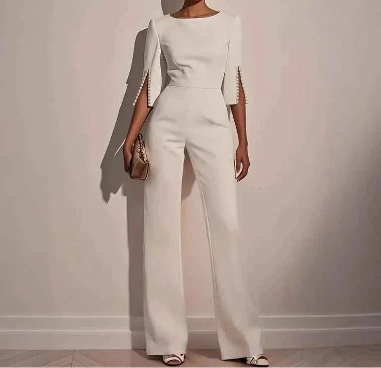 Elegante jumpsuit met pareldetails - Céline