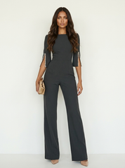 Elegante jumpsuit met pareldetails - Céline