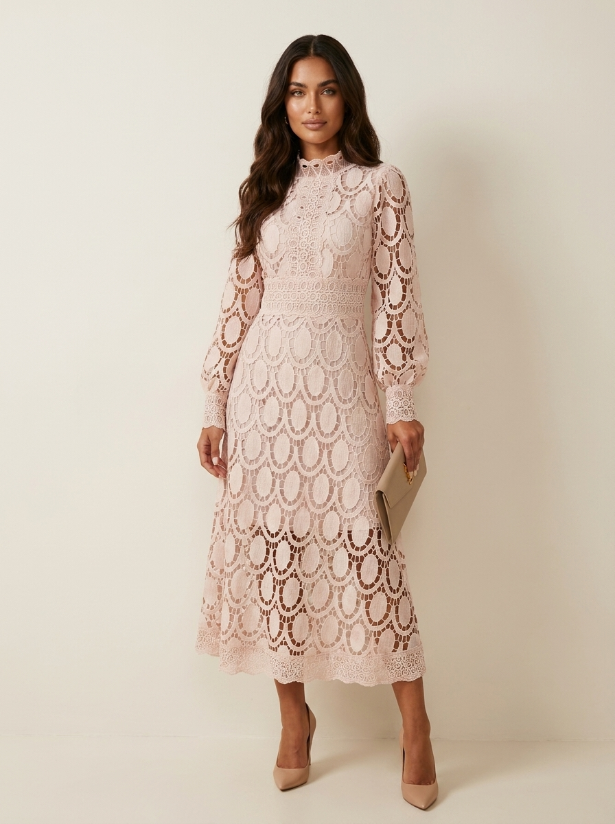 Elegante kanten maxi jurk - Amélie