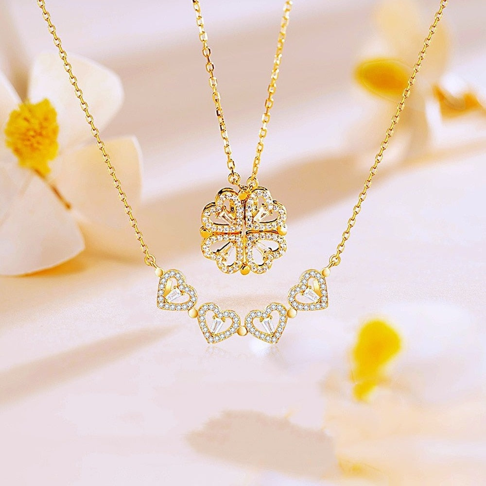 Elegante klaver ketting - Amélie