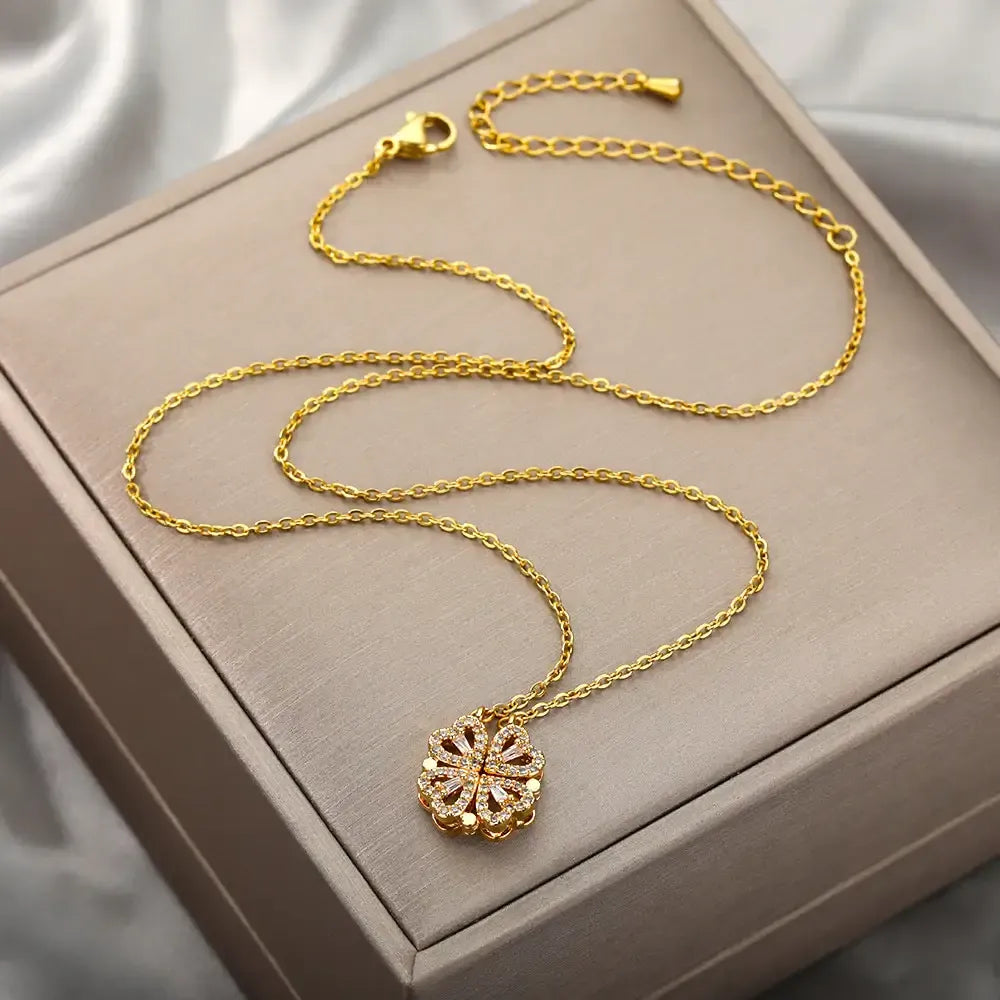 Elegante klaver ketting - Amélie