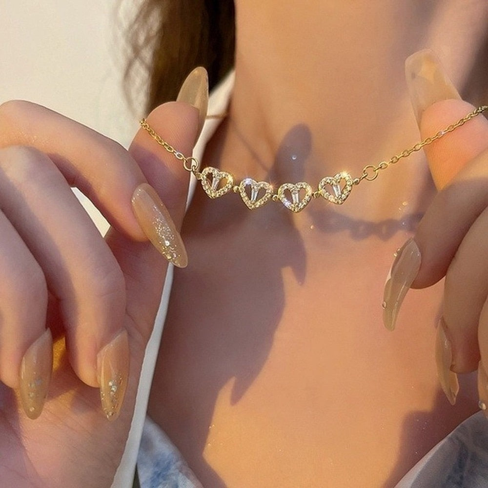 Elegante klaver ketting - Amélie