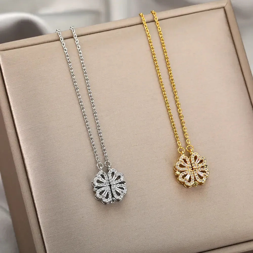Elegante klaver ketting - Amélie