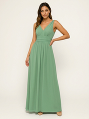 Elegante maxi jurk met V-hals - Elena
