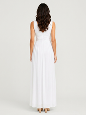 Elegante maxi jurk met V-hals - Elena