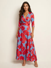 Elegante maxi jurk met bloemenprint - Valentina