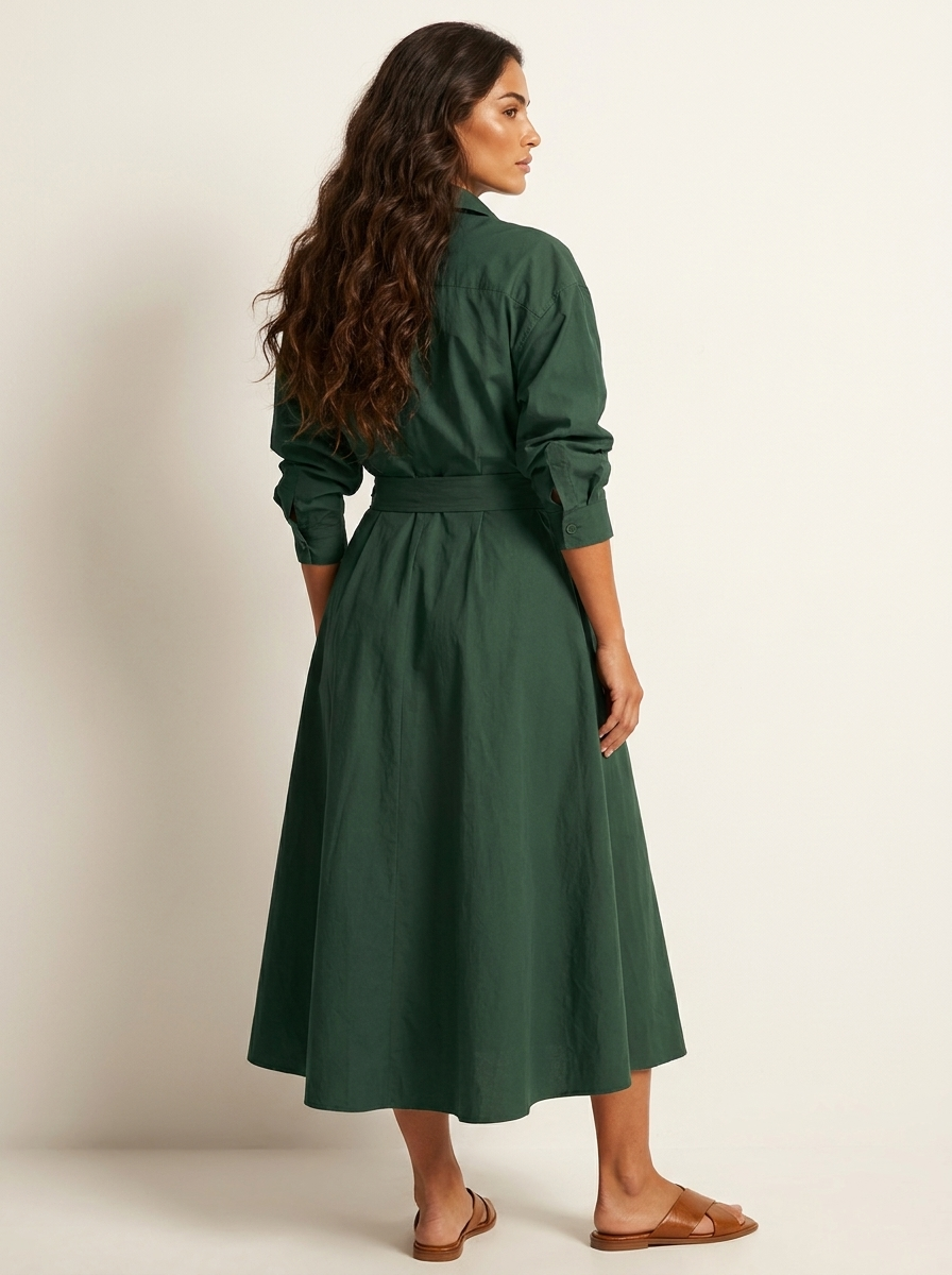 Elegante maxi jurk met getailleerde taille - Amélie