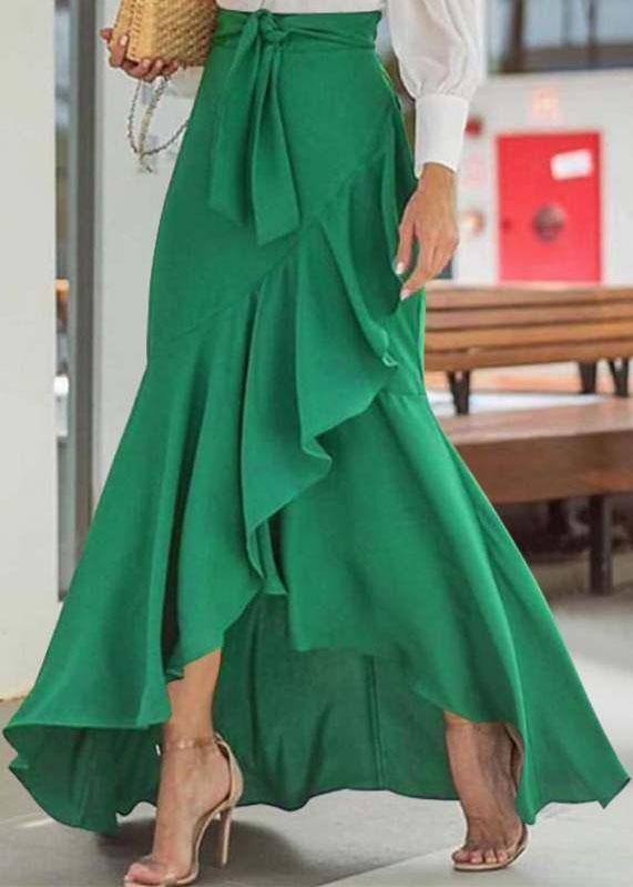 Elegante maxi rok met volantdetails - Luna