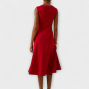 Elegante midi jurk met tailleaccent - Amélie