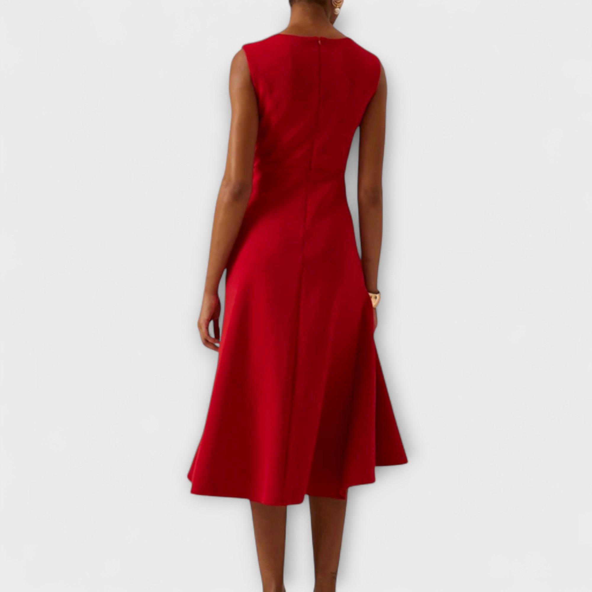 Elegante midi jurk met tailleaccent - Amélie