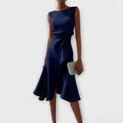 Elegante midi jurk met tailleaccent - Amélie