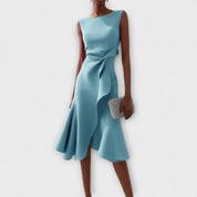 Elegante midi jurk met tailleaccent - Amélie