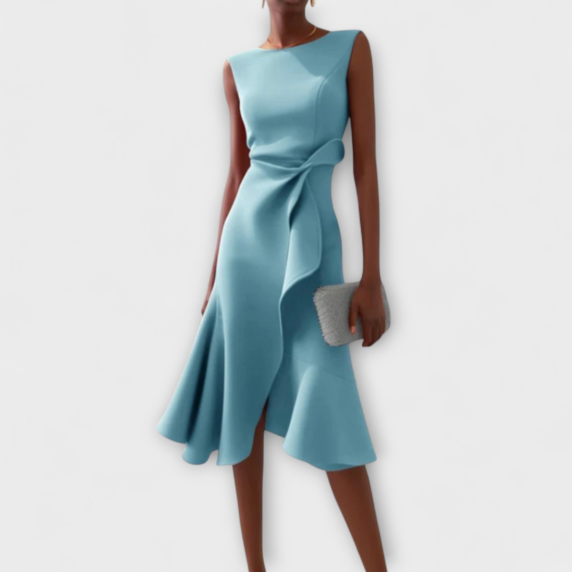 Elegante midi jurk met tailleaccent - Amélie