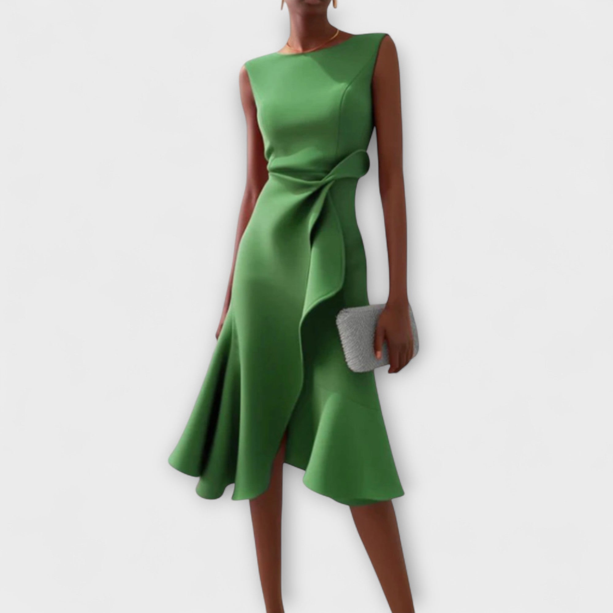 Elegante midi jurk met tailleaccent - Amélie