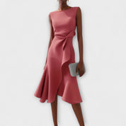 Elegante midi jurk met tailleaccent - Amélie