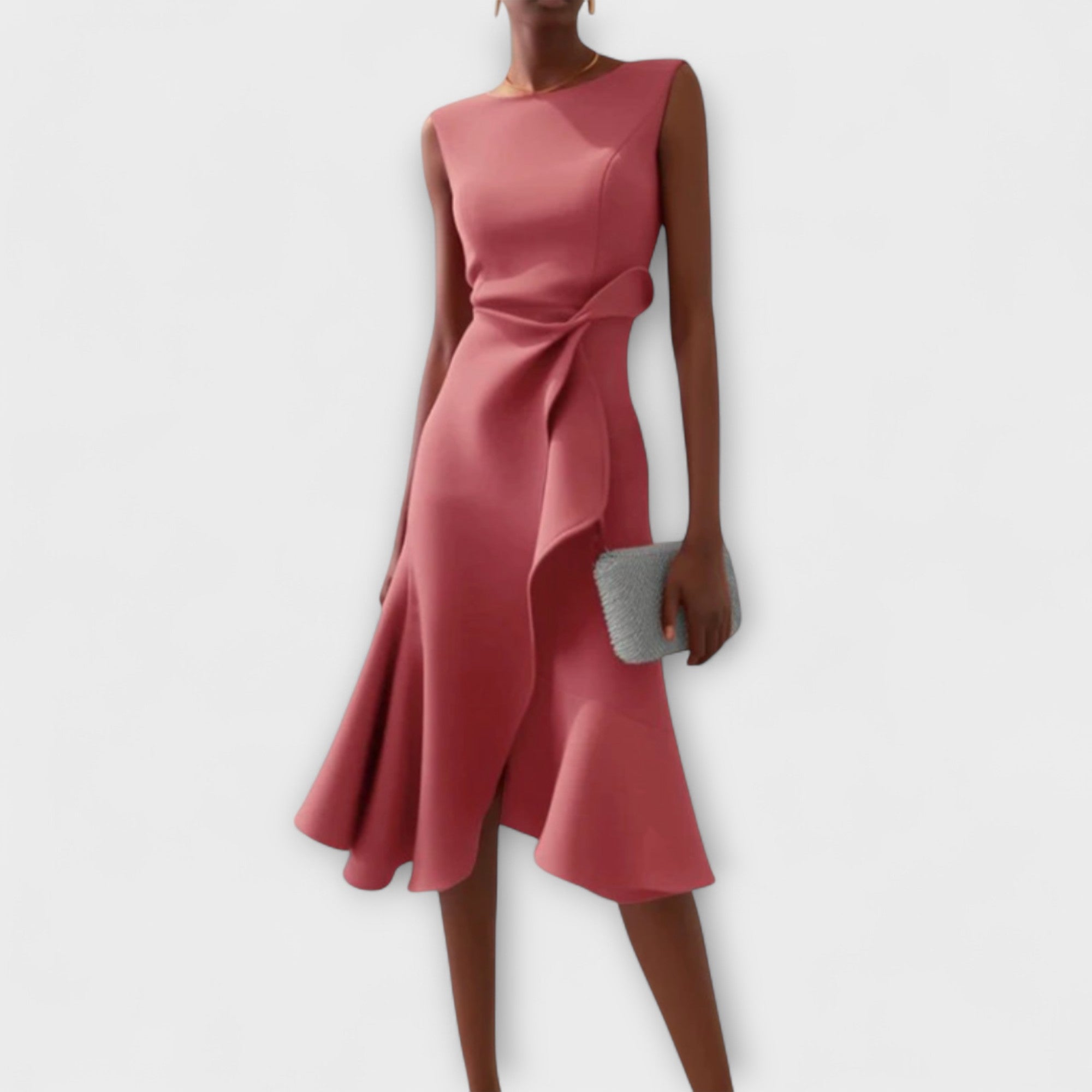 Elegante midi jurk met tailleaccent - Amélie