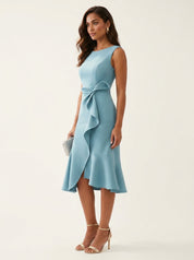Elegante midi jurk met tailleaccent - Amélie