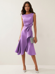Elegante midi jurk met tailleaccent - Amélie