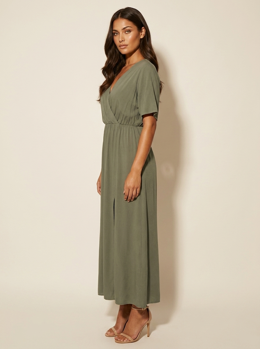 Elegante midi wikkeljurk - Amélie