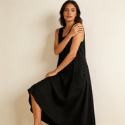 lichte en comfortabele jurk met een luchtige pasvorm voor een stijlvolle en moeiteloze look