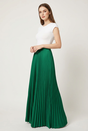 Elegante plissé midi rok - Vivienne