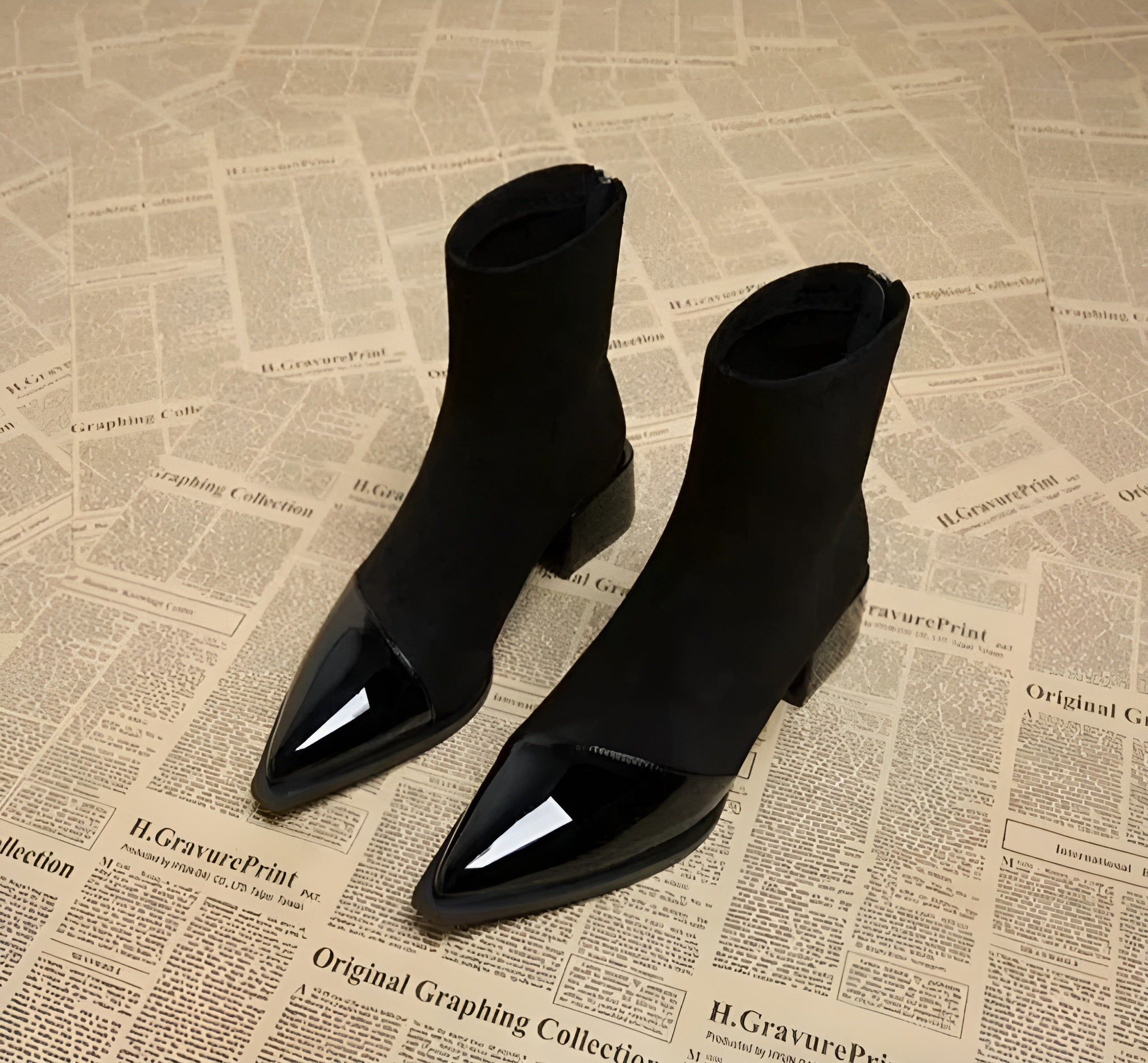 Elegante pointy enkellaarsjes - Celeste