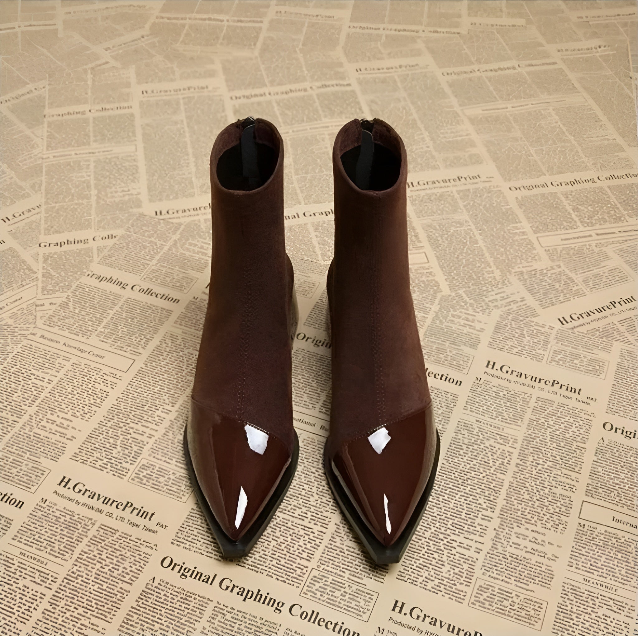 Elegante pointy enkellaarsjes - Celeste