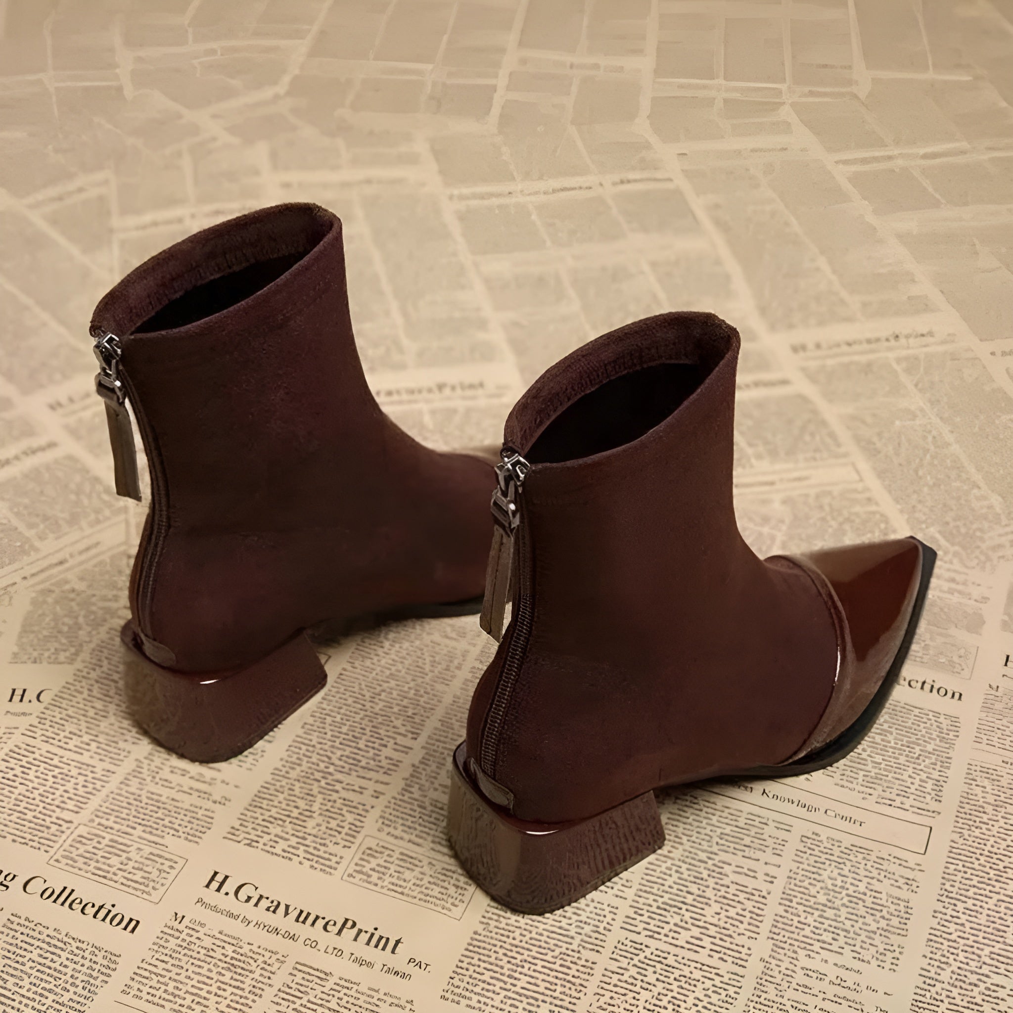 Elegante pointy enkellaarsjes - Celeste