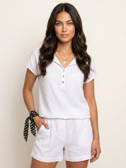 Elegante satijnen blouse - Claire