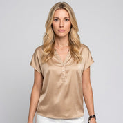 Elegante satijnen blouse - Claire