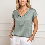 Elegante satijnen blouse - Claire