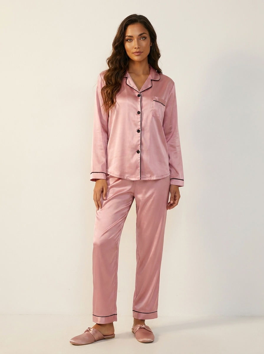 Satijnen Dames Pyjamaset - Olivia