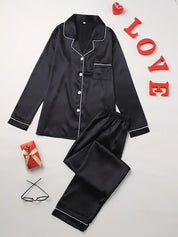 Satijnen Dames Pyjamaset - Olivia
