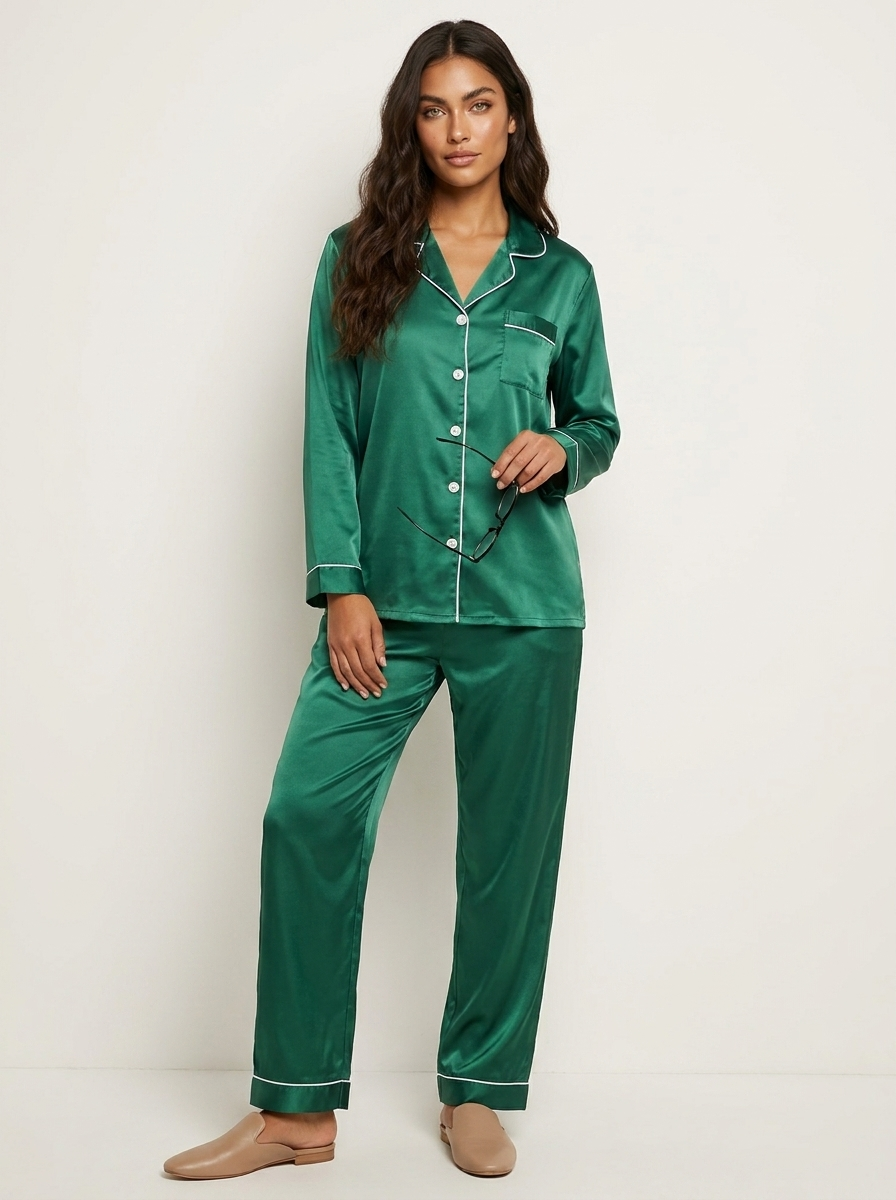 Satijnen Dames Pyjamaset - Olivia