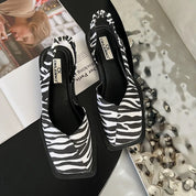 Elegante slingback ballerina’s met vierkante neus - Camille