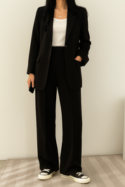 Elegante tweedelige blazer set dames – Elara