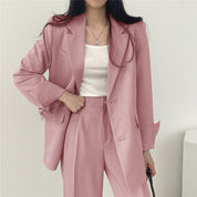 Elegante tweedelige blazer set dames – Elara