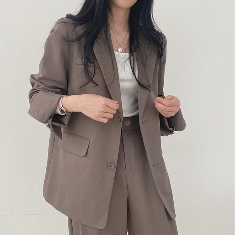 Elegante tweedelige blazer set dames – Elara